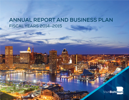 Annual Report and Business Plan Fiscal Years 2014–2015