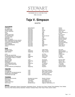 Taja V. Simpson