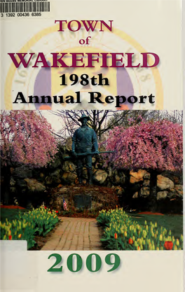 Annual Report of the Town Officers of Wakefield Massachusetts