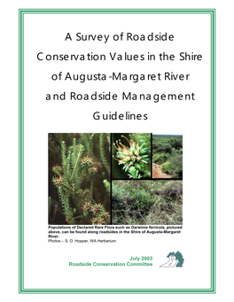 Shire of Augusta-Margaret River Technical Report 20031.67 MB