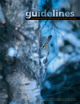 Guidelines for Nocturnal Owl Monitoring in North America