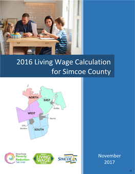 2016 Living Wage Calculation for Simcoe County