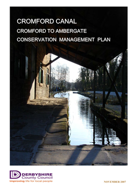 Cromford Canal Conservation And