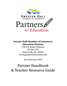 Partner Handbook & Teacher Resource Guide