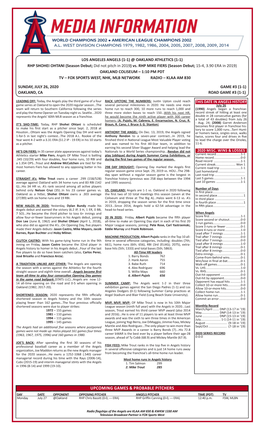 07-26-2020 Angels Game Notes