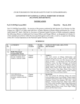 Government of National Capital Territory of Delhi (Planning Department)