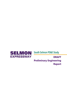 DRAFT Preliminary Engineering Report TAMPA HILLSBOROUGH EXPRESSWAY AUTHORITY South Selmon Expressway (SR 618) from Himes Avenue to Whiting Street