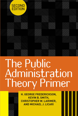 The Public Administration Theory Primer