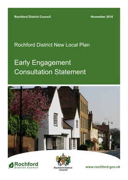 Early Engagement Consultation Statement