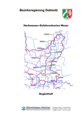 Hochwasser-Gefahrenkarten Weser Begleitheft