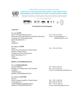 List of Participants Halkida CONSOLIDATED