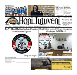 KUYI Hopi Radio's Indian Country News Bureau Update