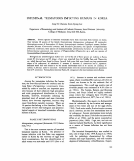 Intestinal Trematodes Infecting Humans in Korea