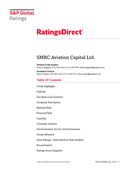 SMBC Aviation Capital Ltd