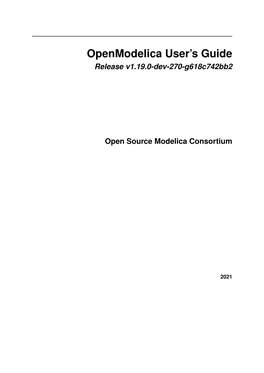 Openmodelica User's Guide