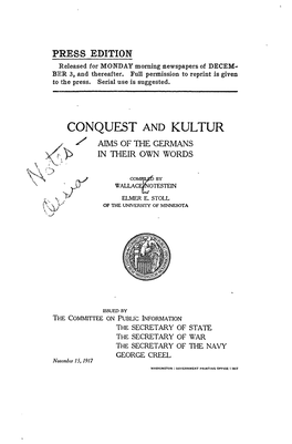 Conquest and Kultur