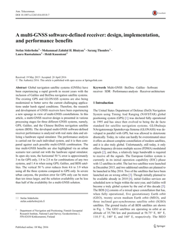 A Multi-GNSS Software-Defined Receiver: Design, Implementation, and Performance Benefits