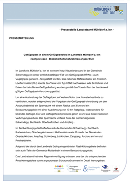 Pressestelle Landratsamt Mühldorf A. Inn