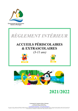 Reglement Interieur Des Accueils De Loisirs