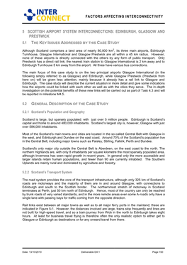 5 Scottish Airport System Interconnections: Edinburgh, Glasgow and Prestwick 5.1 the Key Issues Addressed by This Case Study