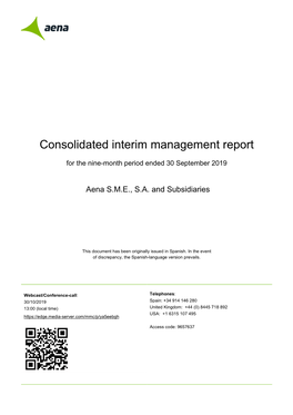 Consolidated Interim Management Report