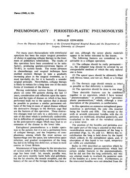 Periosteo-Plastic Pneumonolysis by F