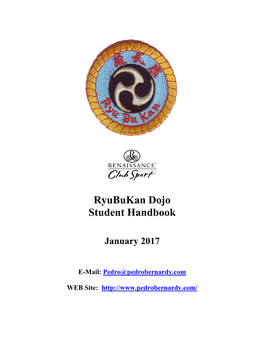Ryubukan Student Handbook