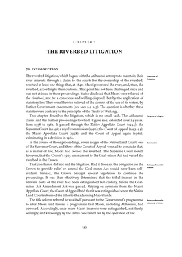 The Riverbed Litigation