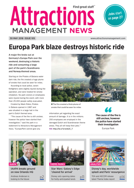 Attractions Management News 30Th May 2018 Issue