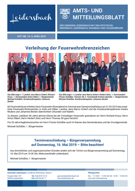 Amts- Und Mitteilungsblatt