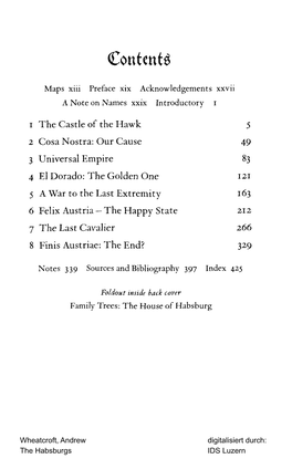 The Castle of the 5 2 Cosa Nostra: Our Cause 49 3 Universal Empire 83 4