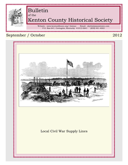 Bulletin Kenton County Historical Society