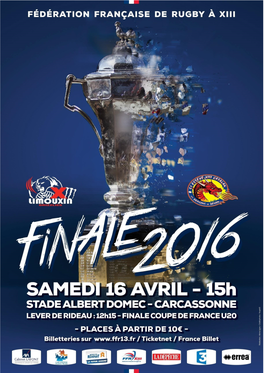 FINALE DE COUPE DE FRANCE LORD DERBY Stade Albert Domec - Carcassonne