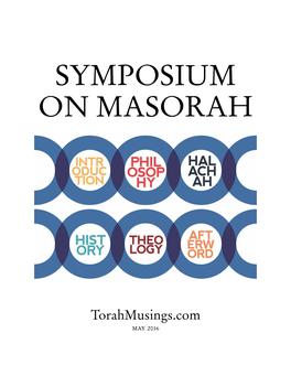 Symposium on Masorah