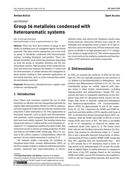 Group 14 Metalloles Condensed with Heteroaromatic Systems