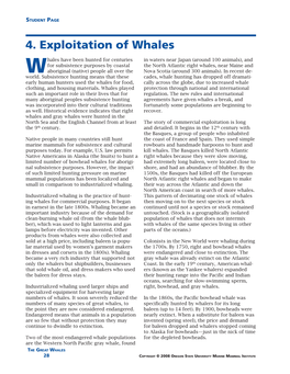 4. Exploitation of Whales