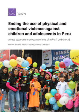 Ending the Use of Physical and Emotional Violence Against Children and Adolescents in Peru