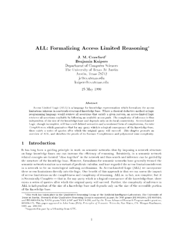 Formalizing Access Limited Reasoning