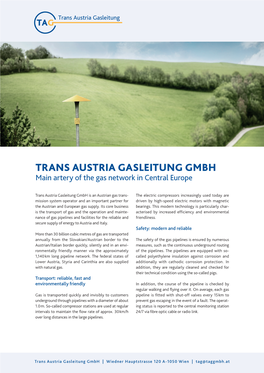 Artery of the Gas Network in Central Europe