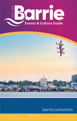 Barrie Events & Culture Guide