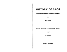 History of Laos