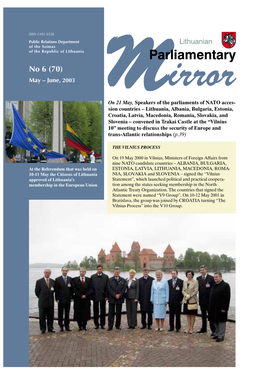 Parliamentary No 6 (70) May – June, 2003 Mmmirror