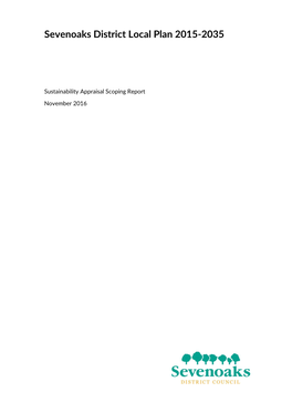 Sevenoaks District Local Plan 2015-2035