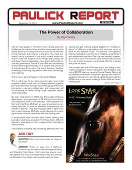 The Power of Collaboration by Ray Paulick