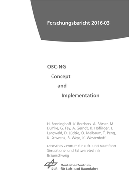 OBC-NG Concept and Implementation