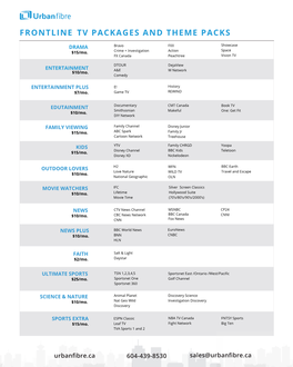 Frontline Theme Packs and Channel Guide