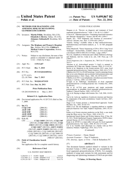 (12) United States Patent (10) Patent No.: US 9,499,867 B2 Pollak Et Al