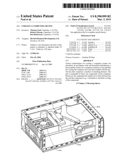 (12) United States Patent (10) Patent No.: US 8,390,999 B2 Neal Et Al