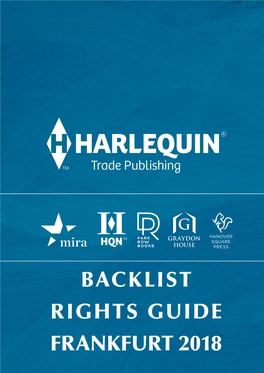 Harlequin Backlist Rights Guides Frankfurt 2018