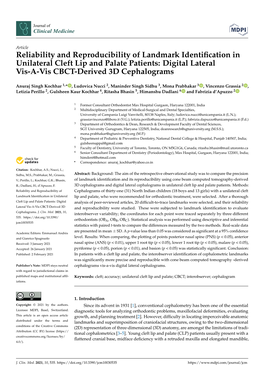 Reliability and Reproducibility of Landmark Identification In